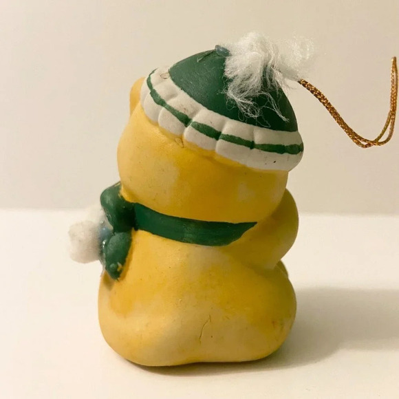 Christmas Chimer Bisque Porcelain Ornament Lisas Creations Bear Chimer - Picture 5 of 16